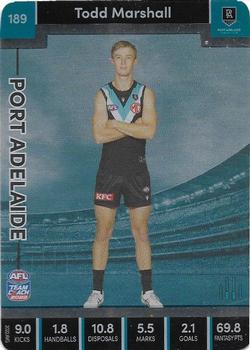 2023 AFL TeamCoach - Silver #189 Todd Marshall Front